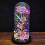 LED Enchanted Galaxy Rose Eternal 24K Gold Foil Flower