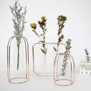 Creative golden Glass Vase