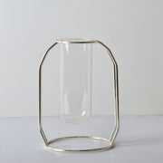 Simple Golden Glass Vase