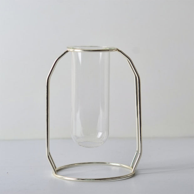 Simple Golden Glass Vase