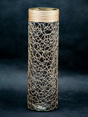 Gold infinity decorated vase