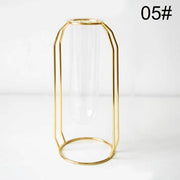 Simple Golden Glass Vase