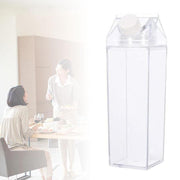 Transparent  Milk Carton-Design Water Bottle