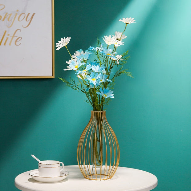 Simple Golden Glass Vase