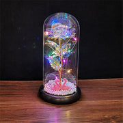 LED Enchanted Galaxy Rose Eternal 24K Gold Foil Flower