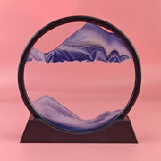 7/12inch Moving Sand Art Picture Round Glass 3D Sand Painting