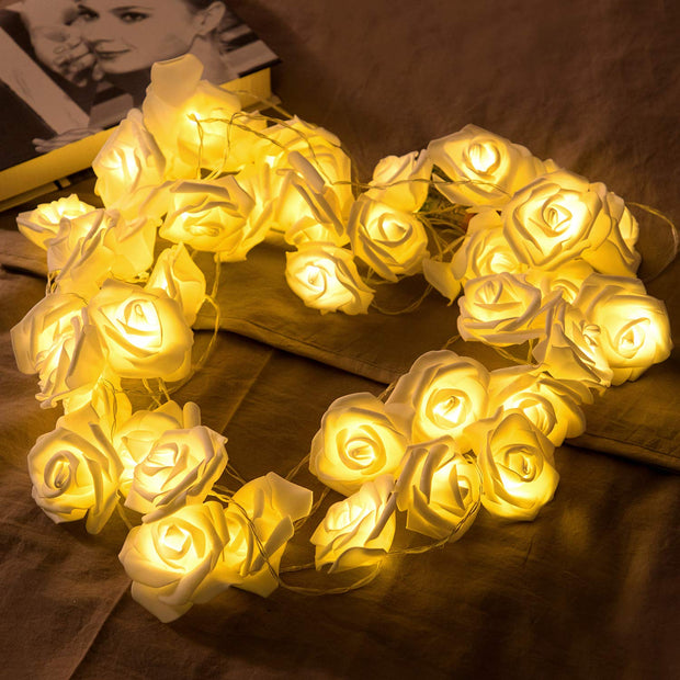 LED Rose Garland