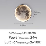 Moon LED Wall Light For Bedroom