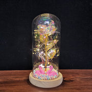 LED Enchanted Galaxy Rose Eternal 24K Gold Foil Flower