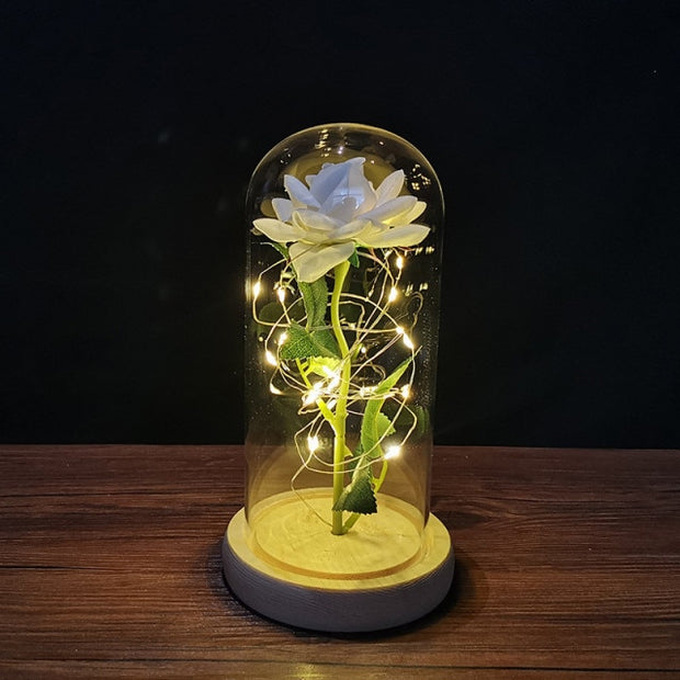 LED Enchanted Galaxy Rose Eternal 24K Gold Foil Flower