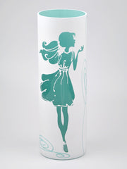 Fashion girl | Art decorated glass vase