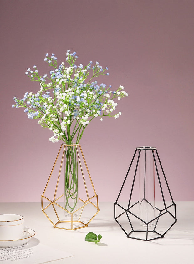 Simple Golden Glass Vase