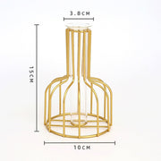 Simple Golden Glass Vase