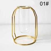 Simple Golden Glass Vase