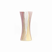 Pink And Yellow Handpainted Glass Vase