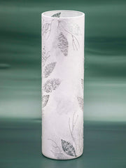 Silver leaves | Handmade art glass vase