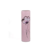 Gentle flower | Art decorated glass vase