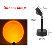 LED Red Sunset Projector Lamp