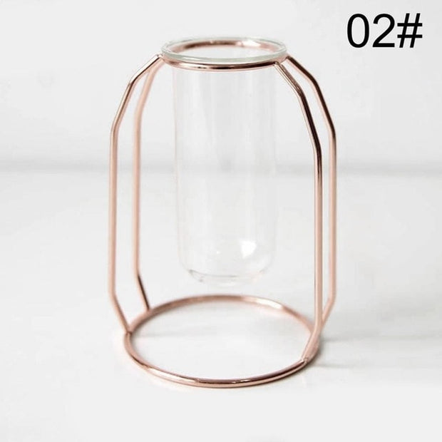 Simple Golden Glass Vase