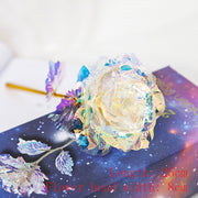 LED Enchanted Galaxy Rose Eternal 24K Gold Foil Flower