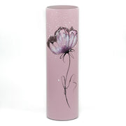 Gentle flower | Art decorated glass vase