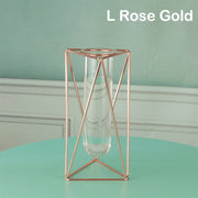 Creative golden Glass Vase