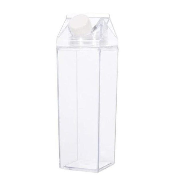 Transparent  Milk Carton-Design Water Bottle