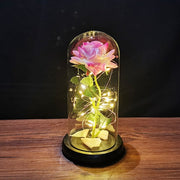 LED Enchanted Galaxy Rose Eternal 24K Gold Foil Flower